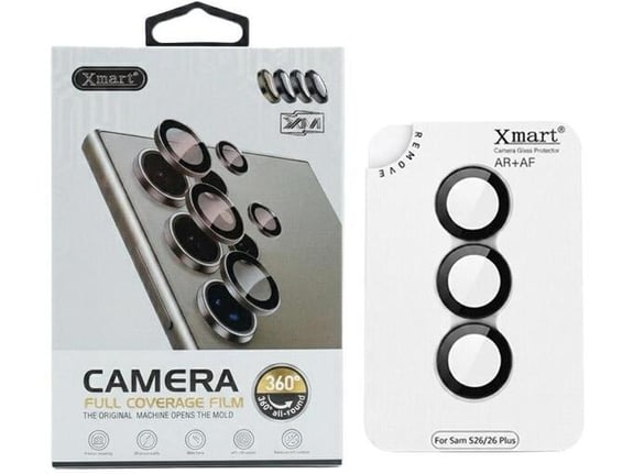 Zaštita kamere XMART za Samsung S26/ S941B/ S26 Plus/ S946B crna