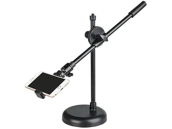 Stativ 2u1 za mobilni telefon i fotoaparat crni