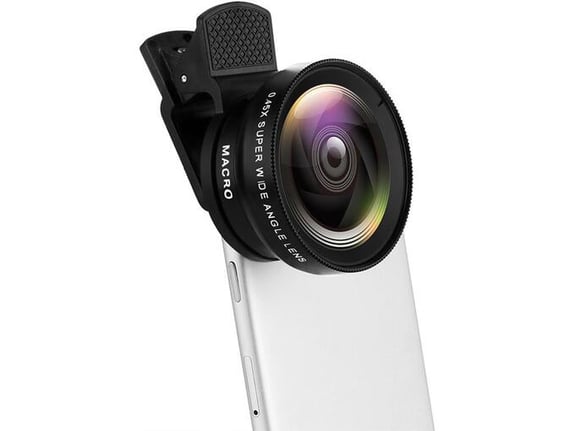 Objektiv 37mm 0.45X Ultra-wide + macro za telefon i tablet