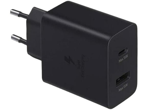 Kućni punjač Fast Charging Adapter (USB-C,USB-A) za Samsung PD 65W crni