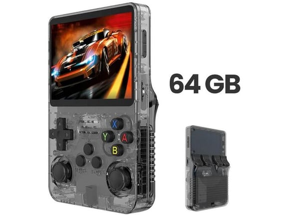 Ručna konzola GAME MASTER R36S 64GB transparent crna