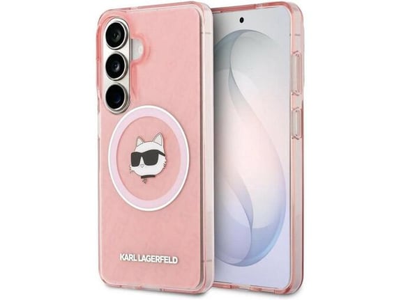 Maska Karl Lagerfeld IML Repeated Choupette MagSafe za Samsung S26/ S941B roze