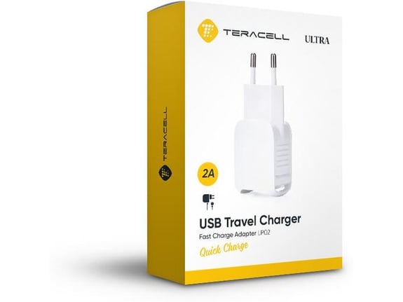 Kućni punjač Teracell Ultra LP02 Micro USB 2A beli