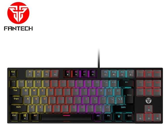 Tastatura mehanička Gaming Fantech MK876 RGB Atom TKL siva (blue switch)
