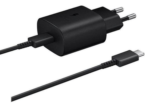 Kućni punjač Fast Charging za Samsung 2.0/ USB PD 45W sa kablom Type- C na Type- C (5A) crni