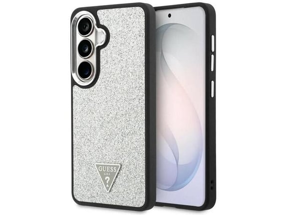 Maska Guess Fixed Glitter Triangle MagSafe za Samsung S26/ S941B silver