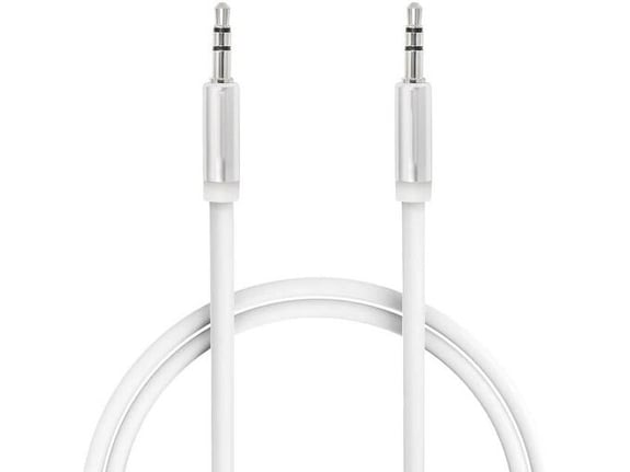 Audio kabel Teracell AUX 3,5 mm beli 0.5m
