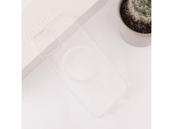 Maska Transparent Mag Case za iPhone 14 bela
