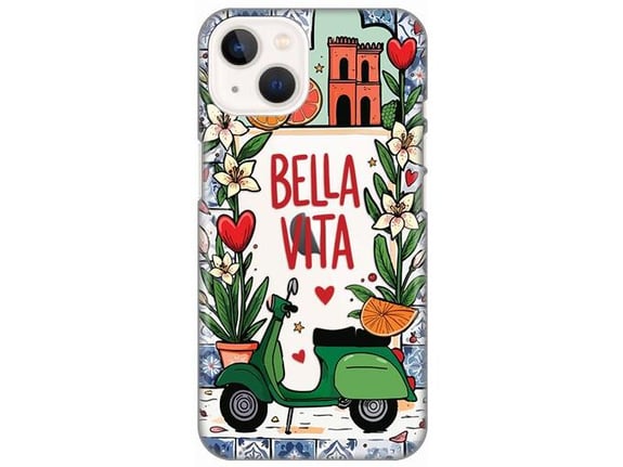 Maska za telefon iPhone 13 Bella Vita Silikonska Print Skin