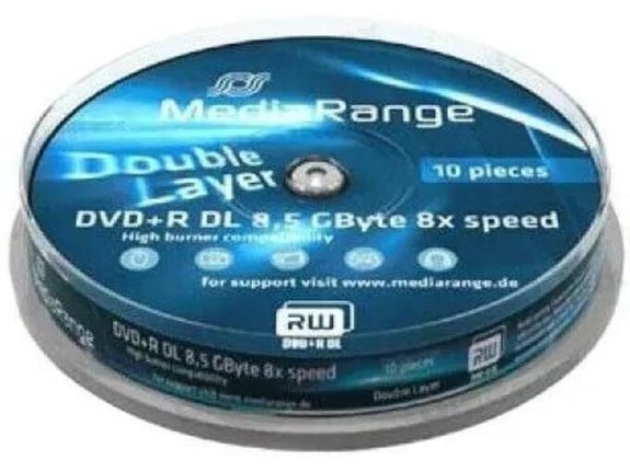 MediaRange DVD medij DVD+R DL 8,5GB