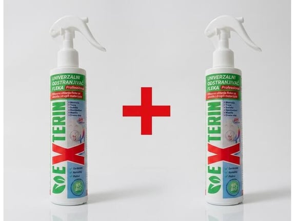 Exterin Biorazgradivo sredstvo za efikasno uklanjanje fleka bez alkohola 200ml 1+1