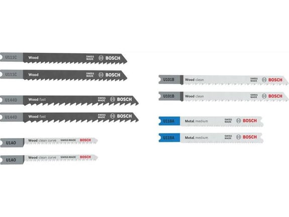 Bosch Set listova ubodne testere za drvo i metal 10 kom