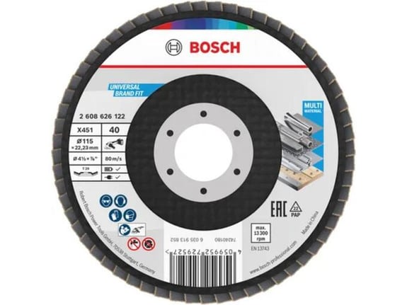 Bosch Brusni disk X451 115mm P40