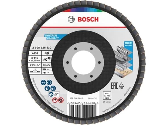 Bosch Brusni disk X451 115mm P40