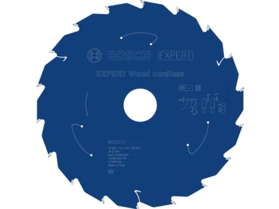 Bosch List kružne testere Expert Wood za drvo 190mm 18T