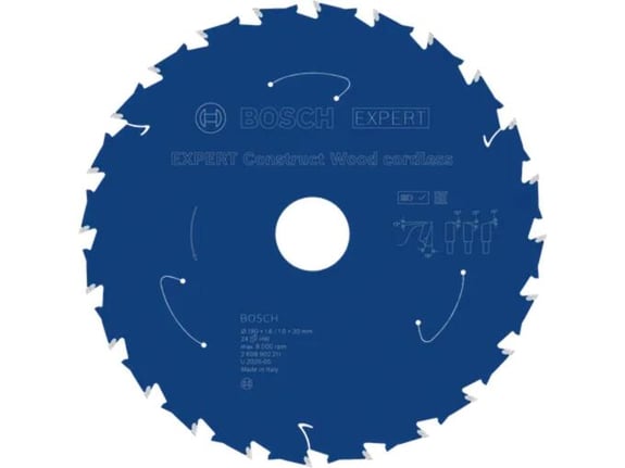 Bosch List kružne testere Expert Construct Wood aku 190mm 24T