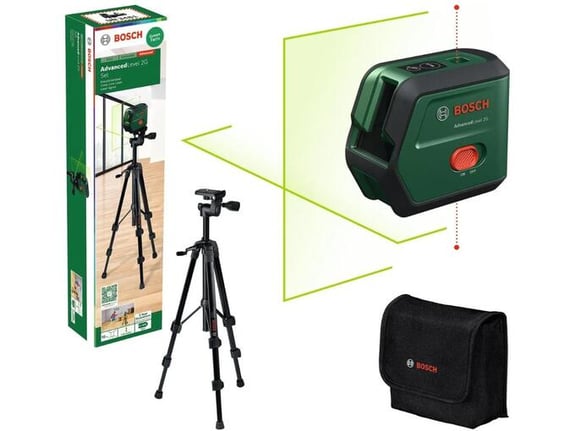 Bosch Laser za nivelaciju AdvancedLevel2G 15m zeleni laser