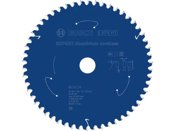 Bosch List kružne testere Expert Aluminium cordless 165mm 54T