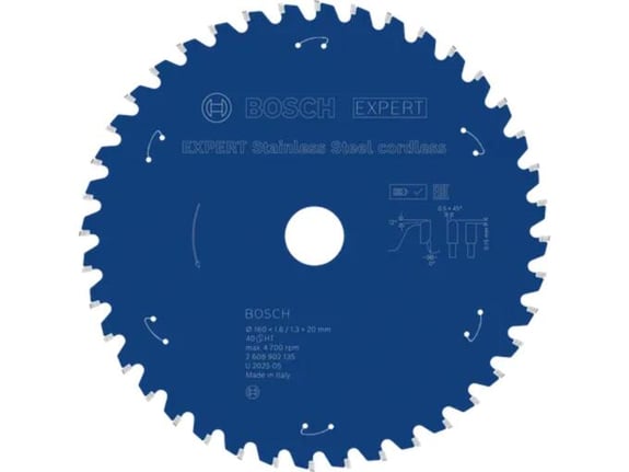 Bosch List kružne testere Expert za nerđajući čelik 160mm 40T