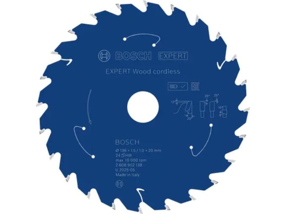 Bosch List kružne testere Expert Wood za drvo 136mm 24T