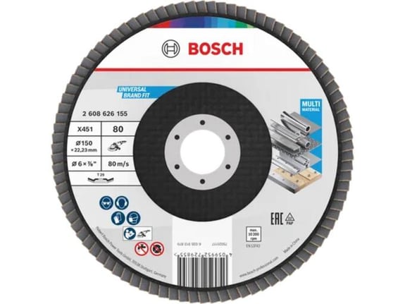 Bosch Brusni disk X451 150mm P80