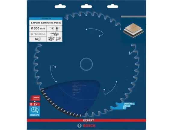 Bosch List kružne testere Expert za laminirane panele 300mm 96T