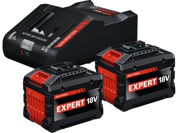 Bosch Komplet baterija i punjača za aku alat EXBA18V-150+EXAL18V 18V 15Ah