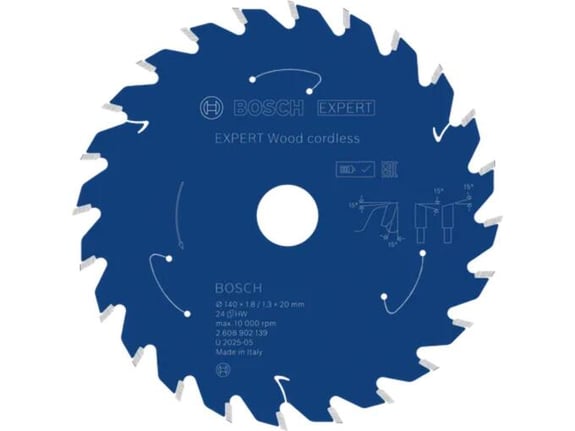 Bosch List kružne testere Expert za drvo 140mm 24T