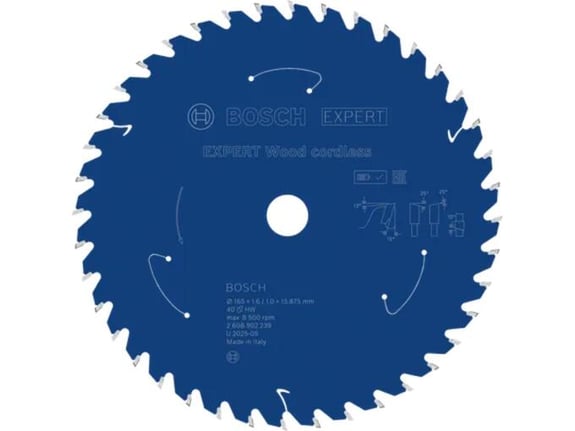 Bosch List kružne testere Expert Wood Cordless za drvo 165mm 40T