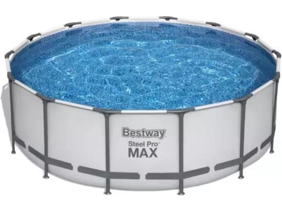 Bestway Bazen sa metalnim okvirom, merdevinama i filter pumpom, 427x122 cm, Steel Pro MAX, okrugli