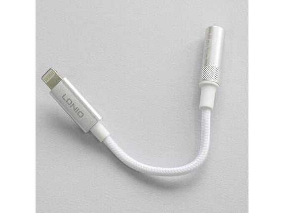 Adapter LDNIO LSY80i 3,5mm za slušalice iPhone Lightning na 3.5mm beli