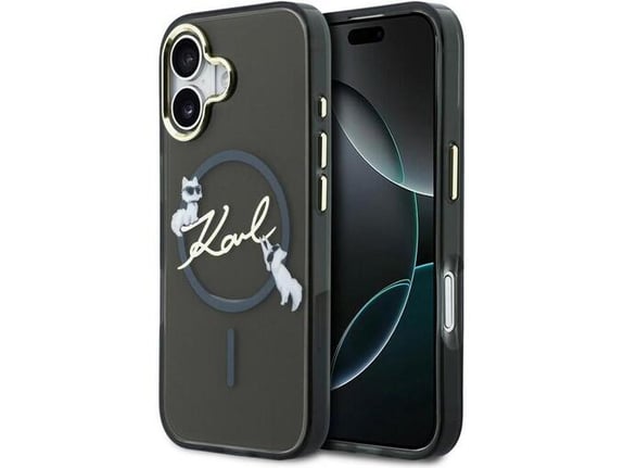 Maska za telefon iPhone 17 IML Choupettes Karl Script Logo MagSafe