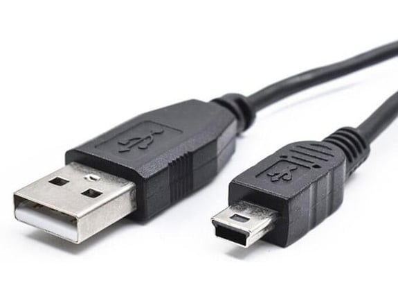 Kabl USB na Mini USB coper 0,8m crni