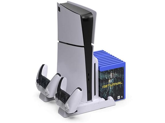 Stalak za PS5/PS5 SLIM DOBE multifunkcionalni TP5-3537B beli