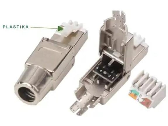 Ansec UTP konektor RJ45 Cat6a MA-CAT6A-STP-M