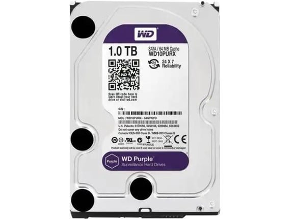 Western Digital Interni HDD Caviar WD10PURZ 1TB 3.5"