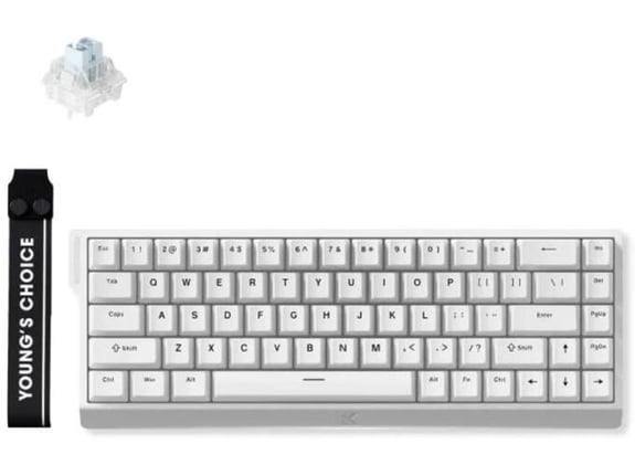 Mchose Žična Gaming tastatura Ace 68 Ice Blue Magnetic Switch