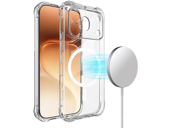Maska za telefon Honor 600 Pro MagSafe Ice Cube Transparentna