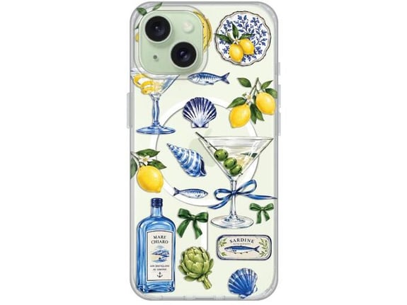 Maska za telefon iPhone 15 Mediterranean Martini Print Magsafe