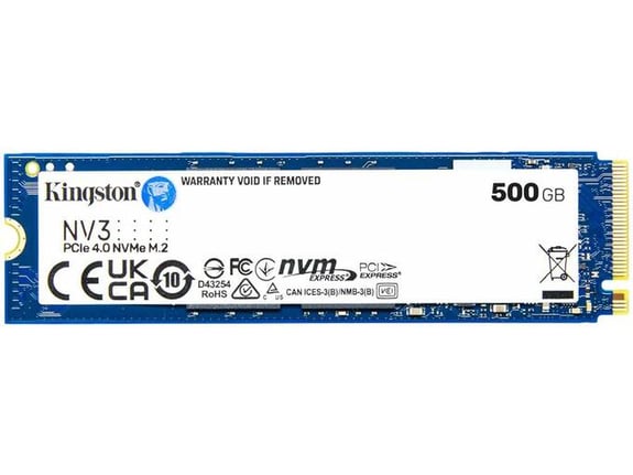 Kingston SSD NV3 M.2 2280 500 GB PCIe 4.0 NVMe