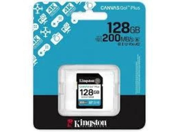 Kingston SD kartica Canvas Go Plus Gen4 128GB UHS-I