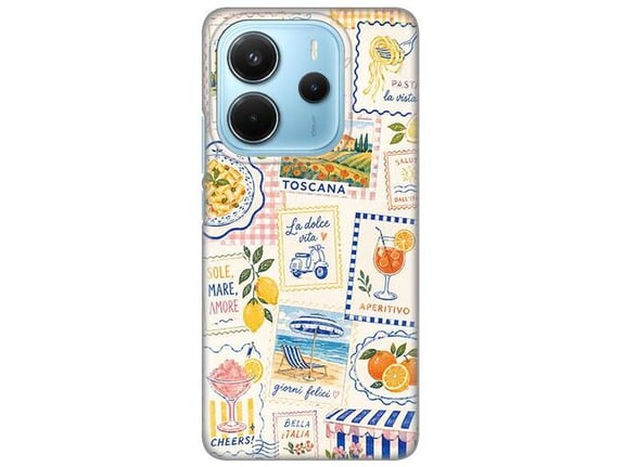 Maska za telefon Xiaomi Redmi Note 14 4G Silikonska Print