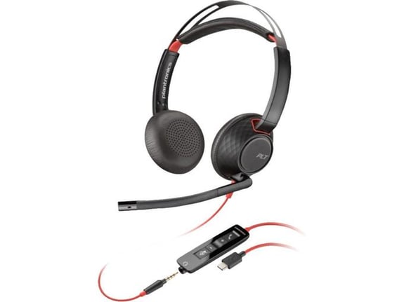 HP Žične slušalice Poly BW 5220 USB-C HS +3.5mmP +USB-C/A/8X231AA USB-C 3.5mm