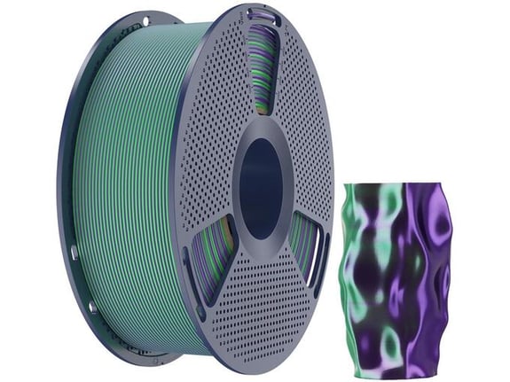 Sunlu Filament za 3D štampač Silk PLA+ Dual Colour Green Purple
