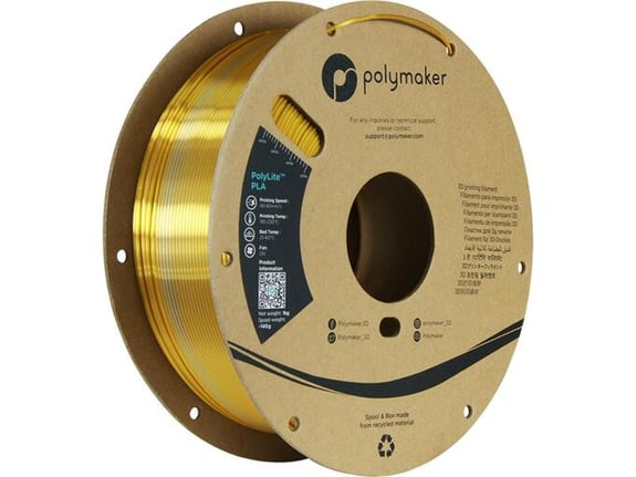 Polymaker Filament za 3D štampač PolyLite Dual Silk PLA Crown Gold-Silver