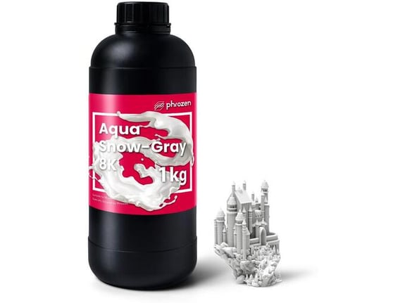 Phrozen Smola za 3D štampač Aqua Resin Snow Grey 8K