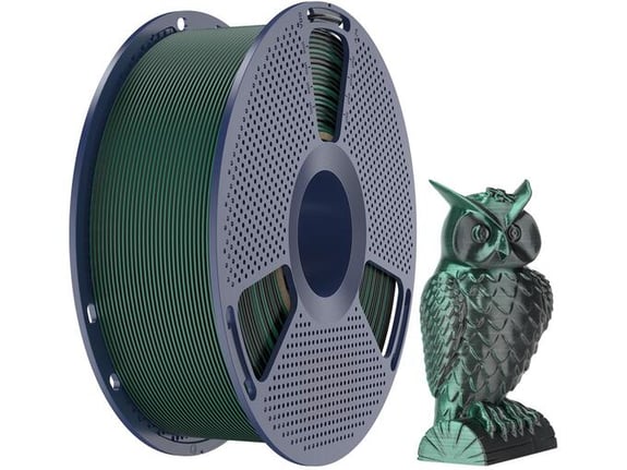 Sunlu Filament za 3D štampač Silk PLA+ Dual Color Black Green