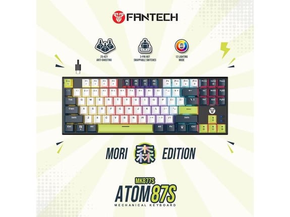 Fantech Gaming tastatura MK877S RGB Atom 87S Mori
