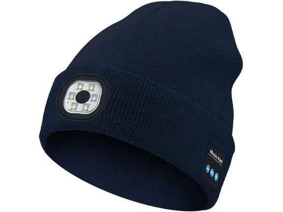 Kapa LED sa Bluetooth slušalicama (BT-01) plava