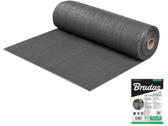 Bradas Mreža za zasenu 95%1,5x25m AS-CO20015025GY 200g/m2